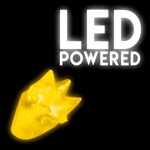 LED Flashing Spike Ring- Yellow