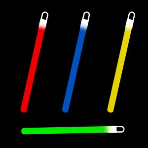 6 Inch Glowsticks - 5 Color Mix