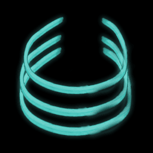 22'' Twister Glowstick Necklaces - Aqua