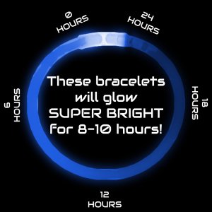 8 Inch Glowstick Bracelets - Blue