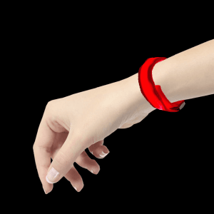 9.5" LED Fabric Bracelet- Red