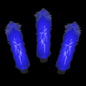 6'' Fuzzy Glow Sticks - Blue