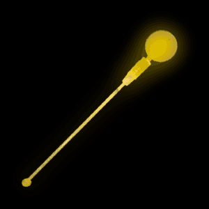 LED Light Up Circle Cocktail Stirrers - Yellow