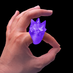 LED Flashing Spike Ring- Purple