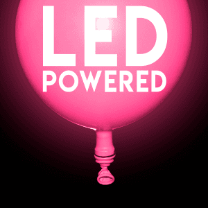 LED Light Up 14 Inch Blinky Balloons - Pink