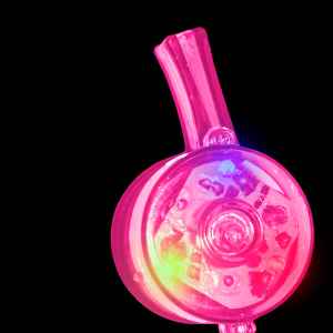 LED Light Up Drum Whistles- Pink