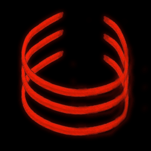 22'' Twister Glowstick Necklaces - Red