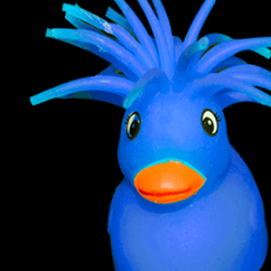 Flashing Puffer Duckies- Blue
