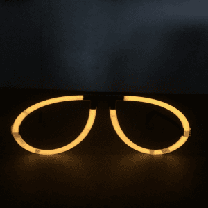 Glow Eyeglasses - Aviator - Orange