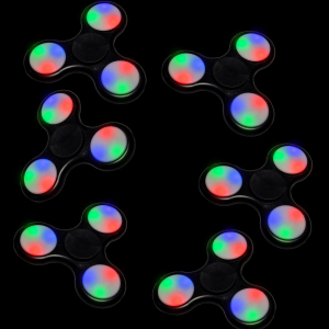 LED Light-Up Fidget Spinner - Orange