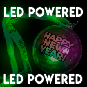32.5" Light-Up Happy New Year Lanyard
