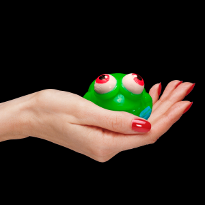 Light-Up Squeeze Frog- Green