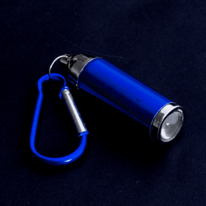 4" Super Flashlight Keychain- Blue