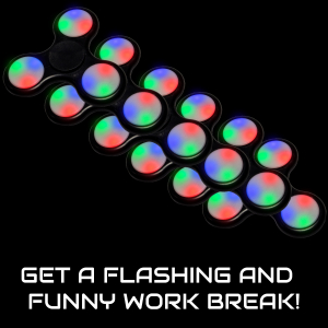 LED Light-Up Fidget Spinner - Orange