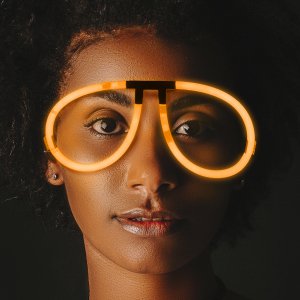 Glow Eyeglasses - Aviator - Orange