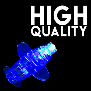 1.5" Light-Up Plane Finger Lights- Blue