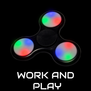 LED Light-Up Fidget Spinner - Orange