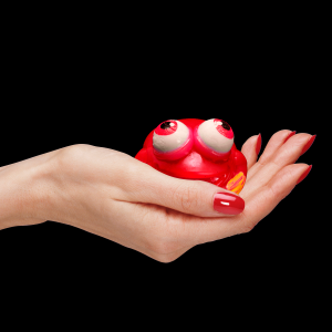 Light-Up Squeeze Frog- Red