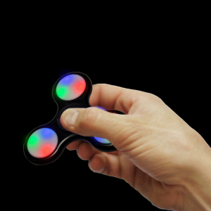 LED Light-Up Fidget Spinner - Orange