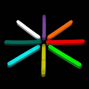 2 Inch Mini Glow Sticks - 5 Color Mix