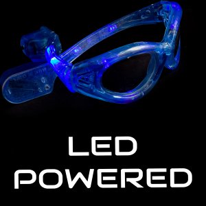 LED Light-Up Sunglasses - Blue