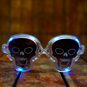 LED Flashing Skull Glasses