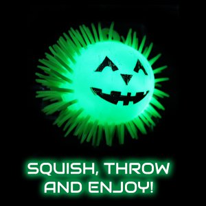 LED Halloween Puffer with Clip- Green