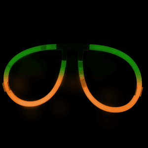 Glow Eyeglasses - Aviator - Bi Orange/Green