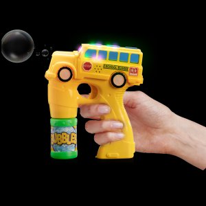 Light And Sound School Bus Bubble Blasters