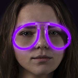Glow Eyeglasses - Aviator - Purple