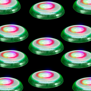 LED Rainbow Flying Disc/Frisbee- Green