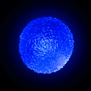 2.5" Light-Up Crystal Ball- Blue