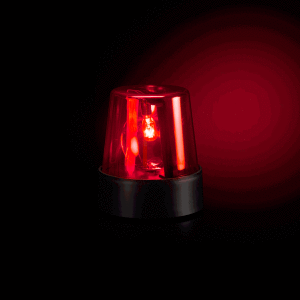 7 Inch Police Beacon Light in Red