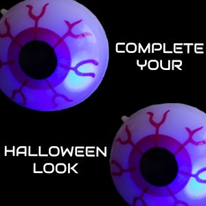 Halloween Flashing Eyeball Ring