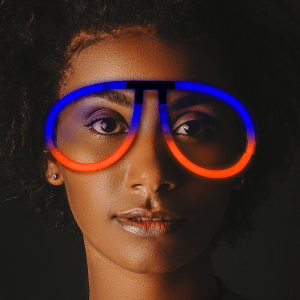 Glow Eyeglasses - Aviator - Bi Blue/Orange