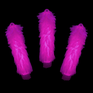 6'' Fuzzy Glow Sticks - Pink
