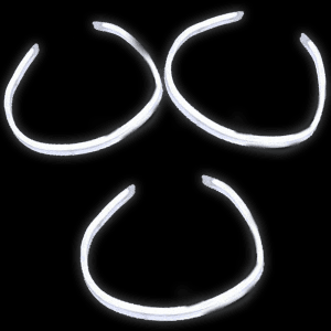 22'' Twister Glowstick Necklaces - White