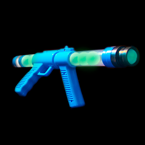 19'' Glow In The Dark Moon Blaster Gun, Blue