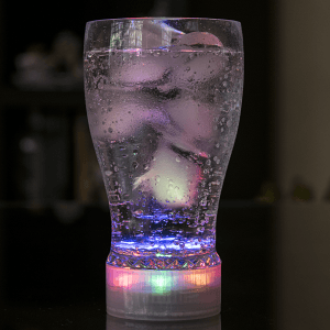 LED Flashing 10oz Glass