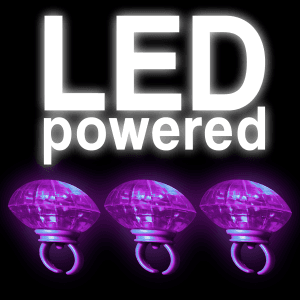 Light-Up Flashing Supersized Ring- Purple