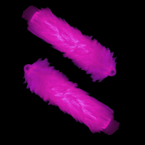 6'' Fuzzy Glow Sticks - Pink