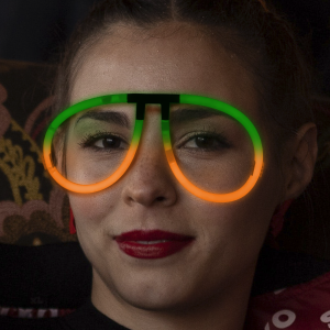 Glow Eyeglasses - Aviator - Bi Orange/Green