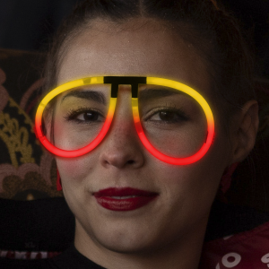 Glow Eyeglasses - Aviator - Bi Red/Yellow