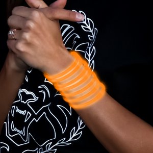 8 Inch Glowstick Bracelets - Orange