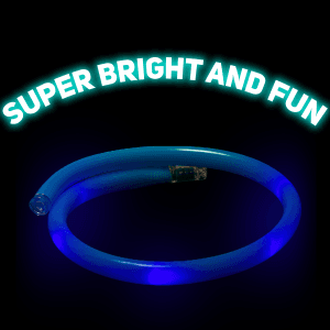 20" Light-Up Flashing Tube Necklace- Blue