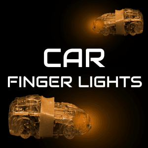 1.75" Light-up Car Finger Lights - Orange