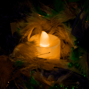 Light Up Tea Light LED Candles- Orange