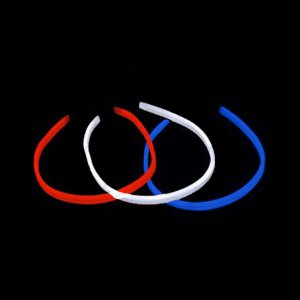 22" Twister Necklace -Red, White & Blue (72 pack)