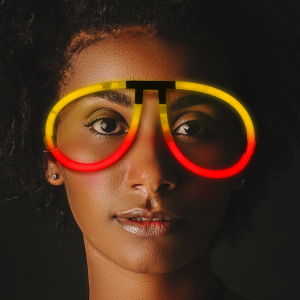 Glow Eyeglasses - Aviator - Bi Red/Yellow