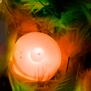 Light Up Tea Light LED Candles- Orange